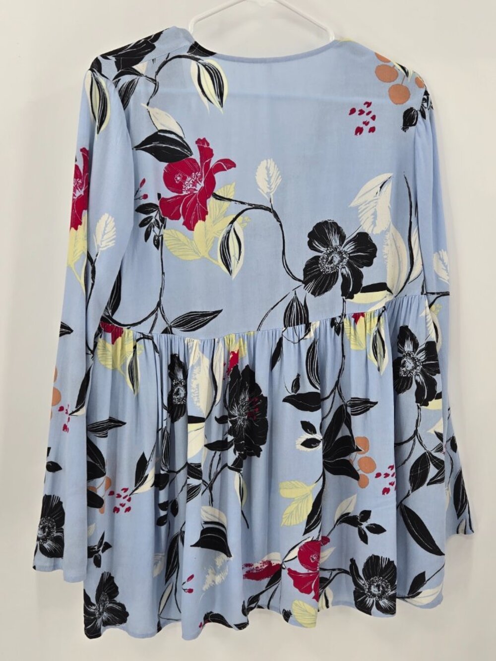 Free People Bella Blue Floral Printed Tunic - Picture 2 of 4